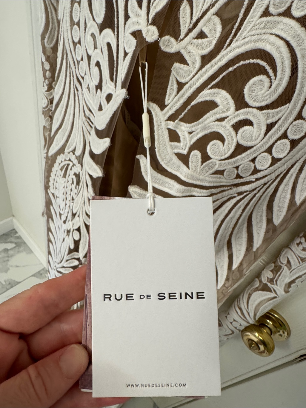 Discontinued Avril Wedding Gown By Rue De Seinenever Worn — image 7 of 7